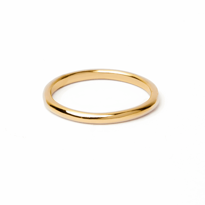 2mm Court Classic Ring Gold